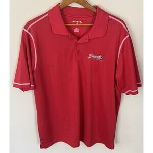 Antigua Atlanta Braves Men's XL Polo Red White